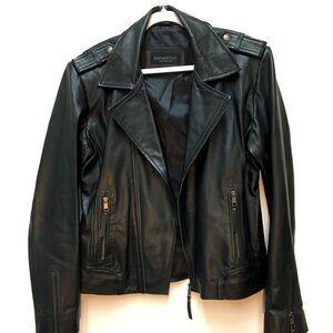 Leathercult Custom Hide Couture Leather Jacket Medium Black Biker Edgy Rock Goth